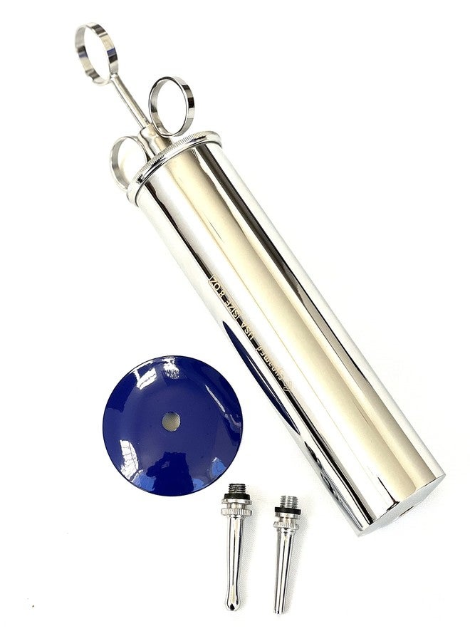 CynaMed Ear Wax Removal Syringe 8 OZ - Brass with Chrome Finish Ideal for Household, EMT, Firefighter, Police, Medical Student - Image 2